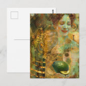 Avocado Woman Collage Briefkaart (Voorkant / Achterkant)
