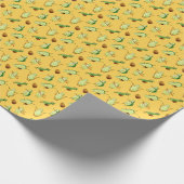 Avocado Workout: Leuk Waterverf Patroon Cadeaupapier (Hoek)