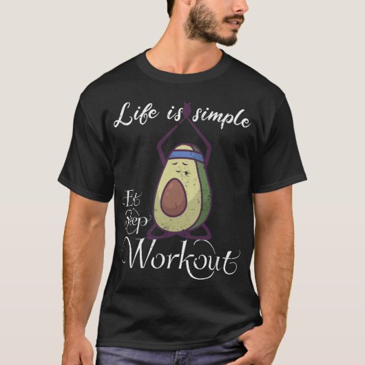 Avocado workout yoga shirt (Voorkant)