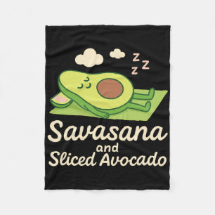 Avocado Yoga Grappige Namaste Pun Plant-sed Fitnes Fleece Deken