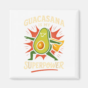 Avocado Yoga Grappige Namaste Pun Plant-sed Fitnes Magneet