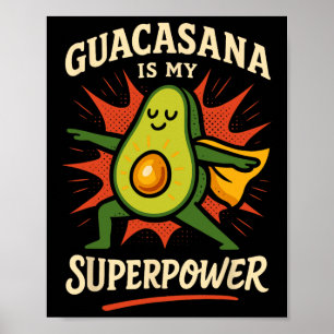 Avocado Yoga Grappige Namaste Pun Plant-sed Fitnes Poster