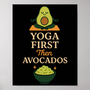 Avocado Yoga Grappige Namaste Pun Plant-sed Fitnes Poster