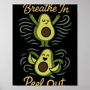 Avocado Yoga Grappige Namaste Pun Plant-sed Fitnes Poster