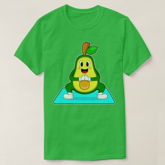 Avocado Yoga Meditatie T-shirt (Design voorkant)