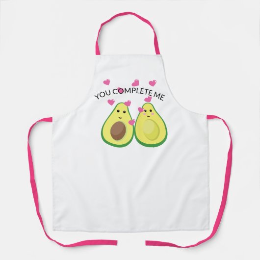 Avocado 'You Complete Me' Schort - Funny Baker Gif (Voorkant)