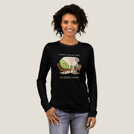 Avocado zoekt hulp bij lepeltherapeut Tri-Blend shirt (Voorkant)
