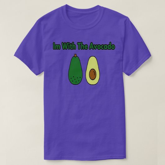 Avocado Zwangerschap grappige meme T-shirt (Design voorkant)