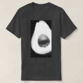 Avocado zwart-wit t-shirt (Design voorkant)