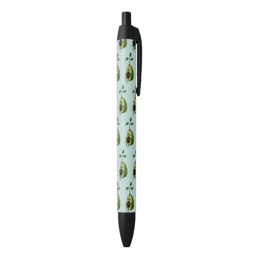 Avocado Zwarte Inkt Pen (Achterkant (Verticaal))