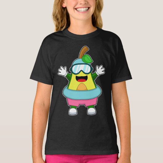 Avocado Zwem Zwembril T-shirt (Voorkant)