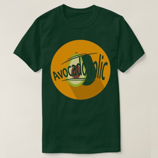 Avocadoholic Funny Avocado Foodie T-shirt (Design voorkant)