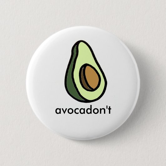 Avocadon niet Button (Voorkant)