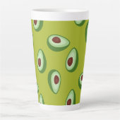 avocadopatronen latte mok (Voorkant)