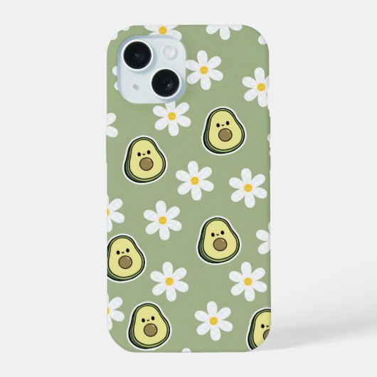 Avocadophonehoesje iPhone 15 Case (Achterkant)
