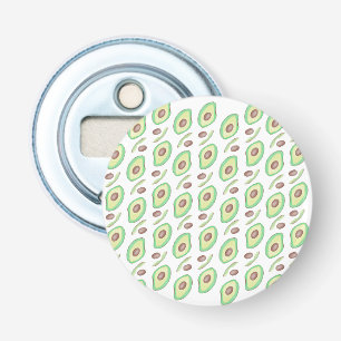 Avocadopitten Plakken Fruit Handgetekend Patroon Button Flesopener