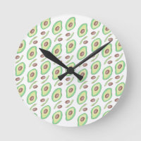 Avocadopitten Plakken Fruit Handgetekend Patroon