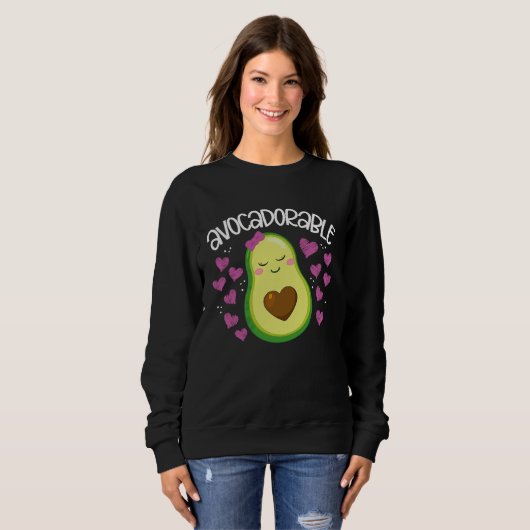 Avocadorable Backprint Avocado Trui (Voorkant volledig)