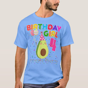 Avocados 4e verjaardag meisje van 4 jaar oud Avoca T-shirt