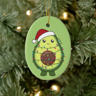 Avocados Adult Clot Keramisch Ornament