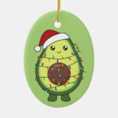 Avocados Adult Clot Keramisch Ornament (Voorkant)