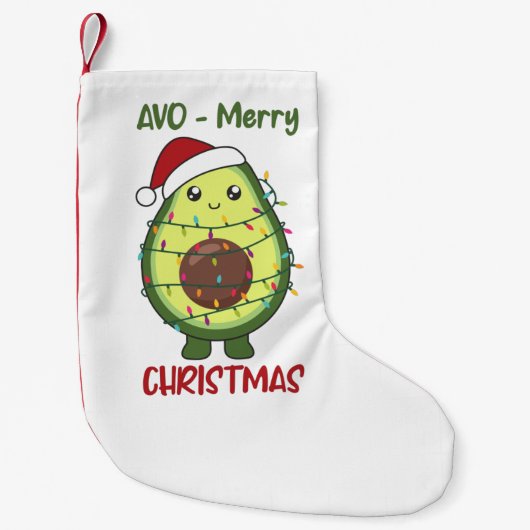 Avocados Adult Clot Kleine Kerstsok (Voorkant)
