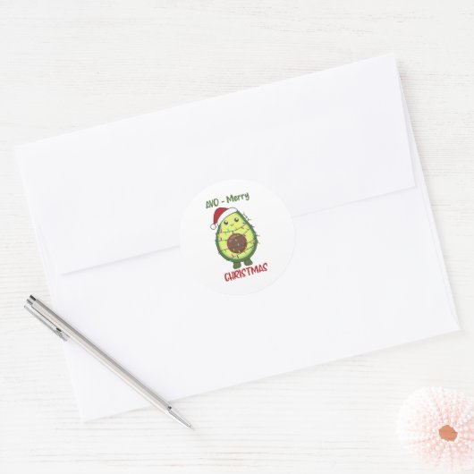 Avocados Avocados Ronde Sticker (Envelop)