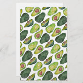Avocados Briefpapier (Voorkant / Achterkant)