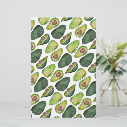 Avocados Briefpapier (Staand voorkant)