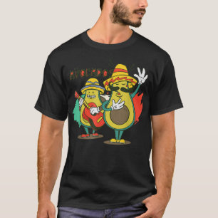 Avocados die gitaren spelen t-shirt