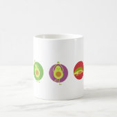 Avocados doet yoga koffiemok (Center)