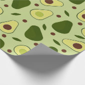 Avocados en bladeren cadeaupapier (Hoek)