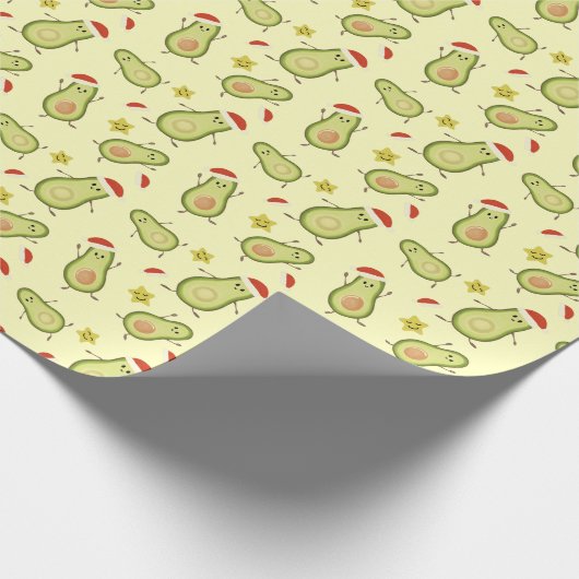 Avocados en Kerstmis Cadeaupapier (Hoek)
