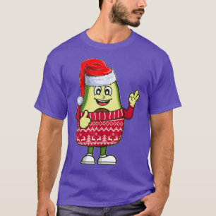 Avocados Fruit Lover Winter Avocado Kerstpaja T-shirt