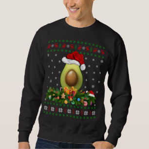 Avocados Fruit Lover Xmas Santa Hat Lelijke Avocad Trui
