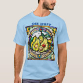 Avocado's Glas in lood Off Duty T-shirt (Voorkant)