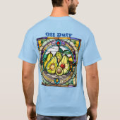 Avocado's Glas in lood Off Duty T-shirt (Achterkant)