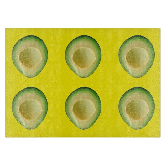 Avocados Green Yellow 4Donatella Snijplank (Voorkant)