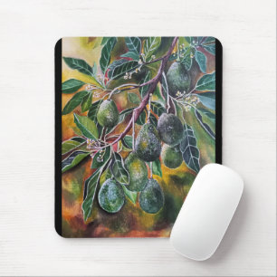 Avocado's in de herfstzon Schilderij van Alfred Fo Muismat