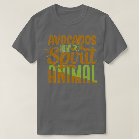 Avocados is mijn geestesdier grappig t-shirt (Design voorkant)
