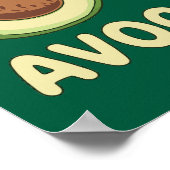 Avocado's Kawaii Cat & Avocado Poster (Hoek)