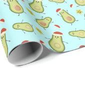 Avocados & Kerstmis Cadeaupapier (Rol Hoek)