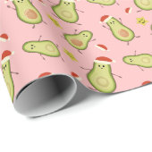 Avocados & Kerstmis Cadeaupapier (Rol Hoek)