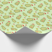 Avocados & Kerstmis Cadeaupapier (Hoek)