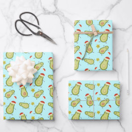 Avocados & Kerstmis Inpakpapier Vel