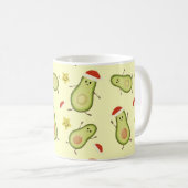 Avocados & Kerstmis Koffiemok (Voorkant rechts)