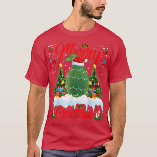 Avocados Lover Xmas verlichtende kerstman T-shirt
