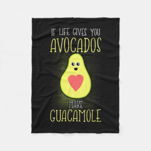 Avocados Make Guacamole Fleece Deken