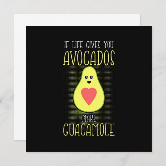 Avocados Make Guacamole Kaart (Voorkant / Achterkant)