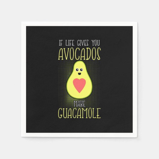 Avocados Make Guacamole Servet (Voorkant)